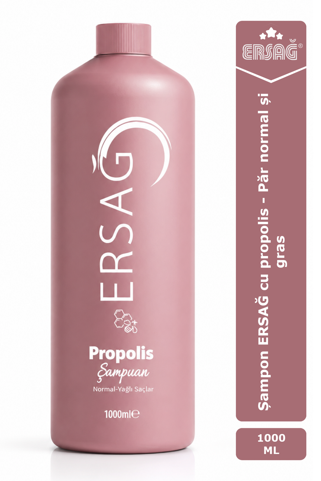Imagine finală în limba română — Șampon ERSAĞ cu propolis 1000 ML - Păr normal și gras