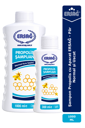 Imagine finală în limba română — Șampon Propolis cu Aparat ERSAĞ 1000 ML - Păr Normal și Uscat