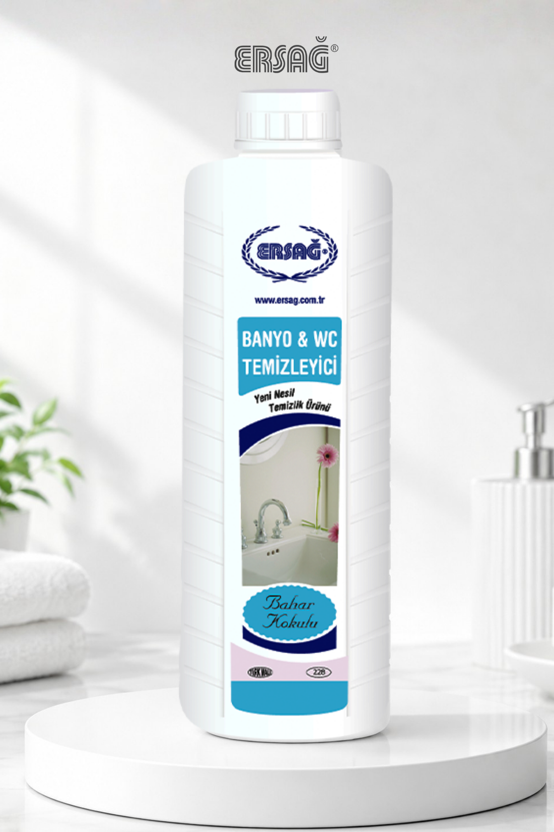 Imagine finală în limba română — ERSAĞ Curățător de baie și toaletă concentrat cu parfum de primăvară 1000 ML
