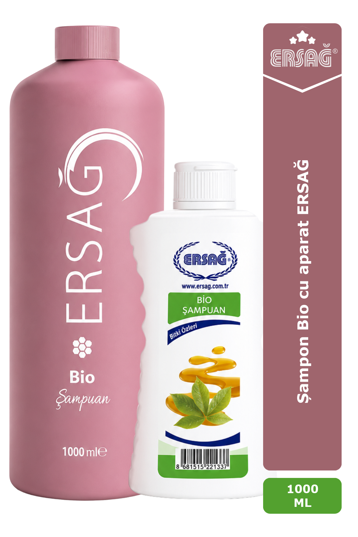 Imagine finală în limba română — Șampon Bio cu aparat ERSAĞ 1000 ML