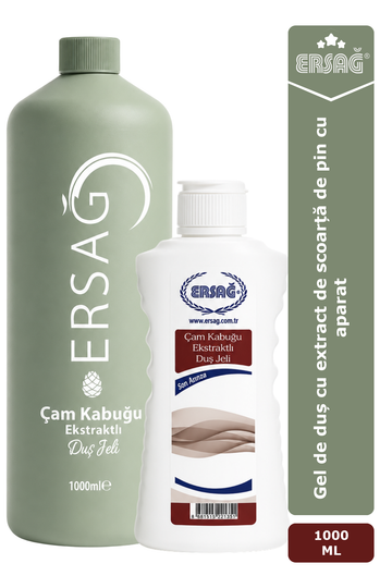 Imagine finală în limba română — ERSAĞ Gel de duș cu extract de scoarță de pin cu aparat 1000 ML