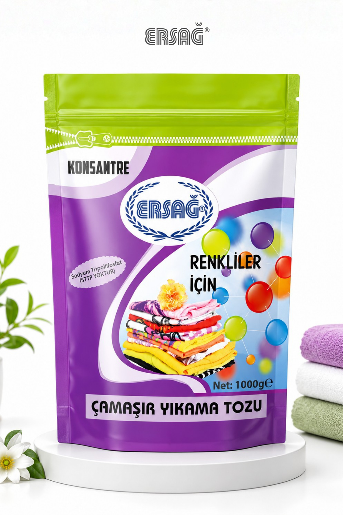 Imagine finală în limba română — Pudră de Spălat ERSAĞ pentru Rufe Colorate 1000 GR