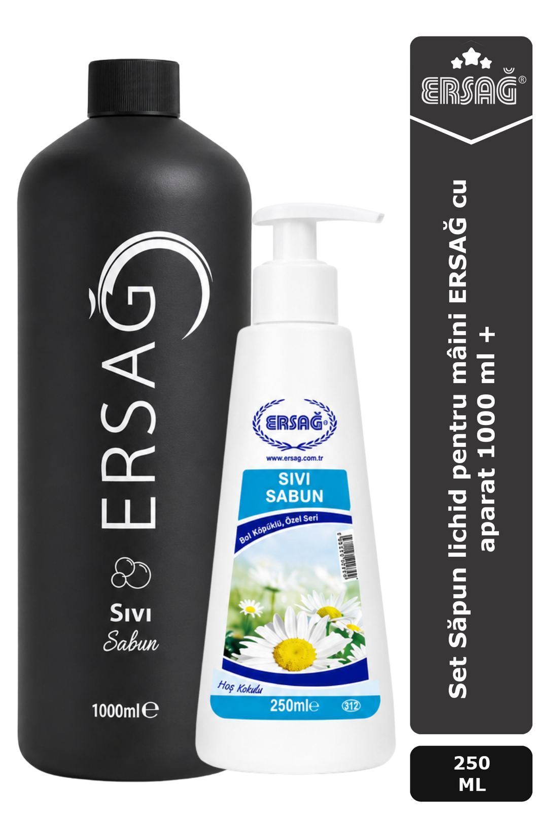 Imagine finală în limba română — Set Săpun lichid pentru mâini ERSAĞ cu aparat 1000 ml + 250 ml