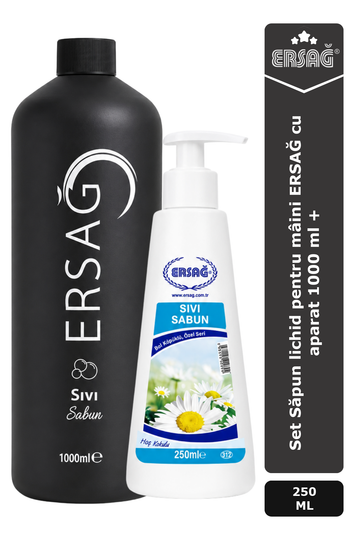 Imagine finală în limba română — Set Săpun lichid pentru mâini ERSAĞ cu aparat 1000 ml + 250 ml