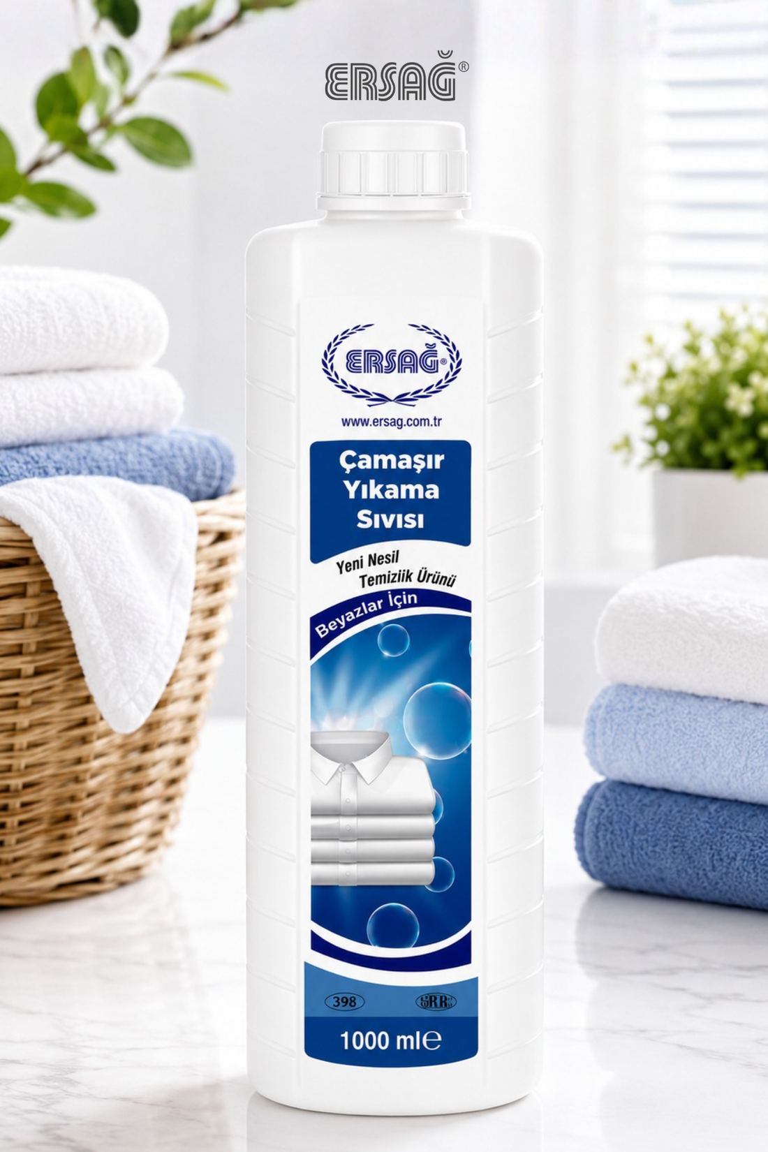 Imagine finală în limba română — ERSAĞ Detergent lichid pentru rufe pentru albe de nouă generație 1000 ML