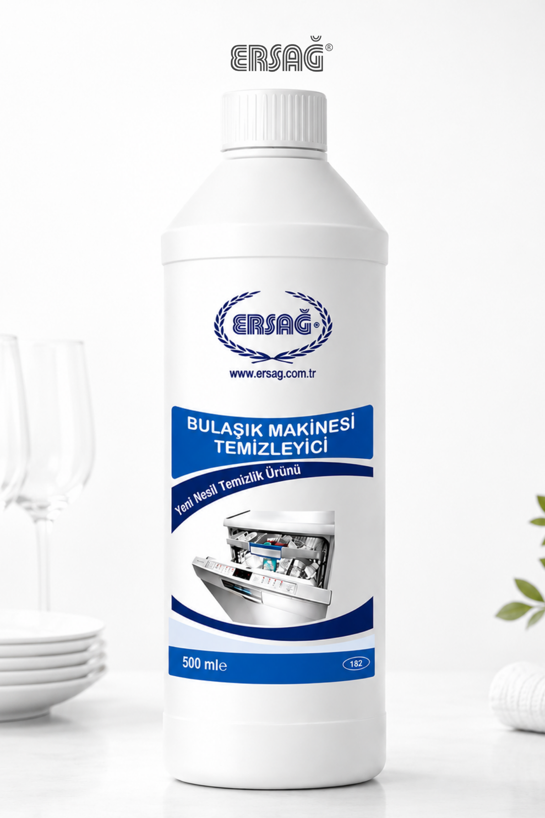 Imagine finală în limba română — ERSAĞ Soluție pentru curățarea mașinii de spălat vase, 500 ml