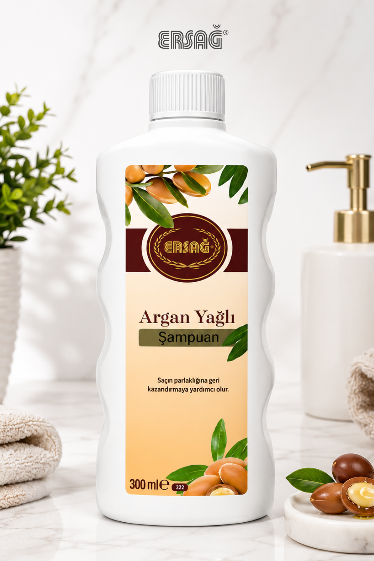 Șampon ERSAĞ cu ulei de argan 300 ML