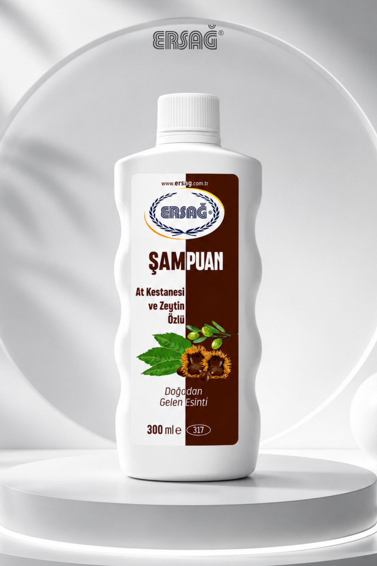 Șampon ERSAĞ cu Castană de Cal și Extract de Măsline 300 ML