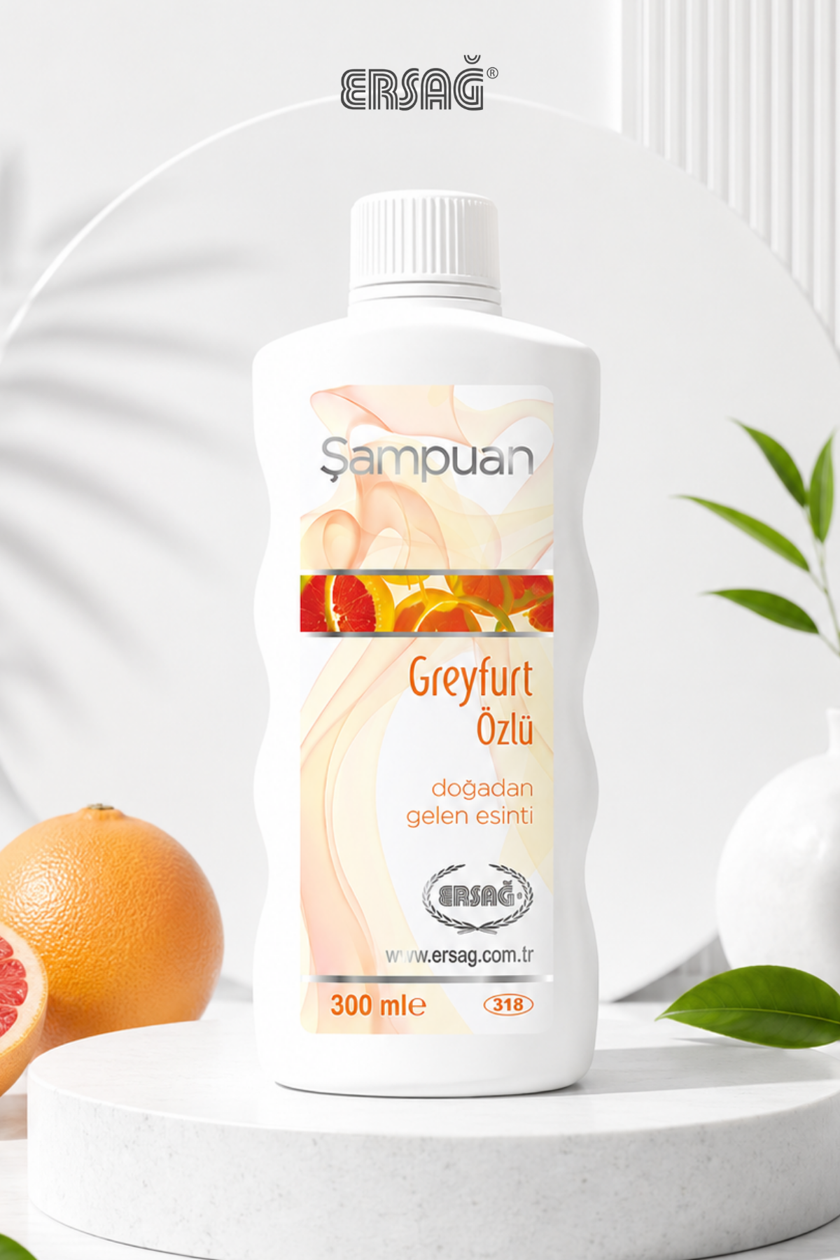 Șampon ERSAĞ cu extract de grapefruit 300 ML