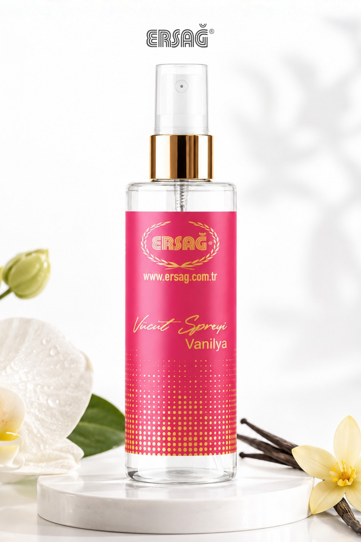 ERSAĞ Spray de Corp pentru Femei cu Vanilie 200 ML