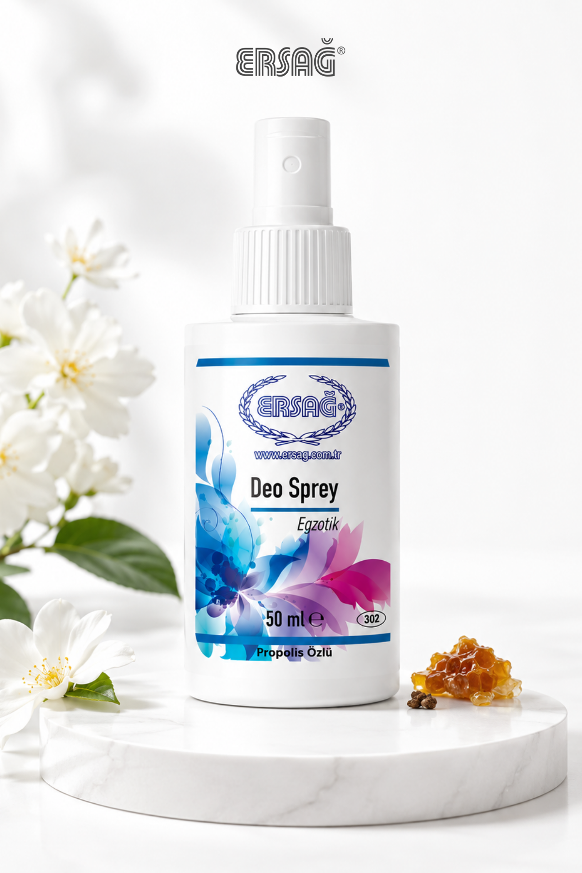 ERSAĞ Spray Deo cu extract de Propolis pentru mirosul corporal, Exotic 50 ML