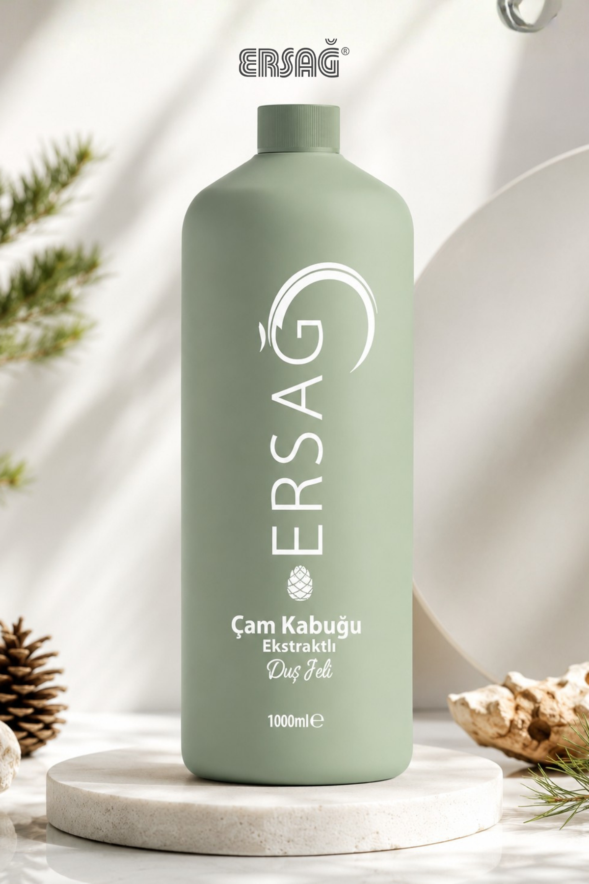 Gel de Duș ERSAĞ cu Extract de Coajă de Pin 1000 ML