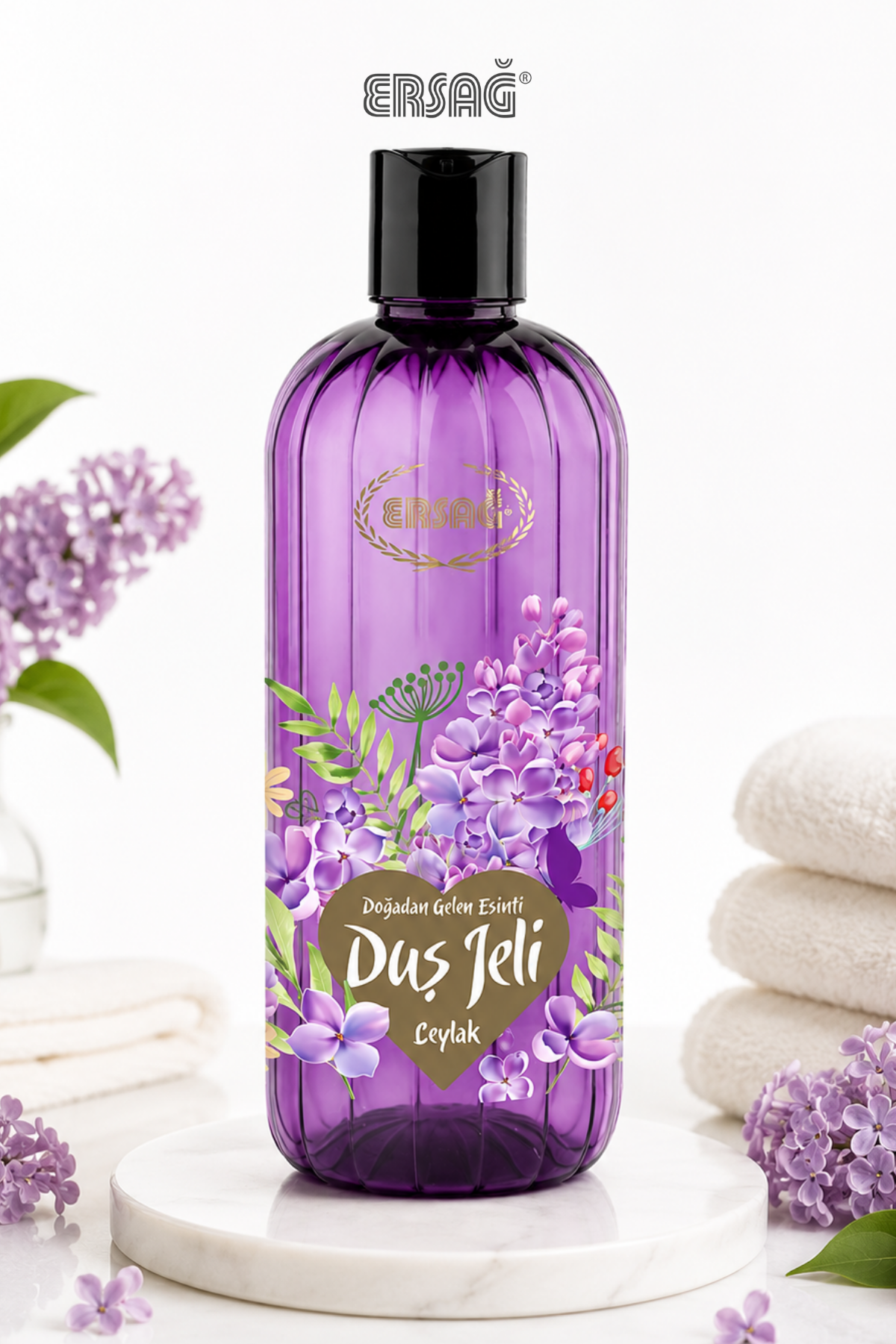 Gel de duș ERSAĞ cu parfum de liliac 500 ML