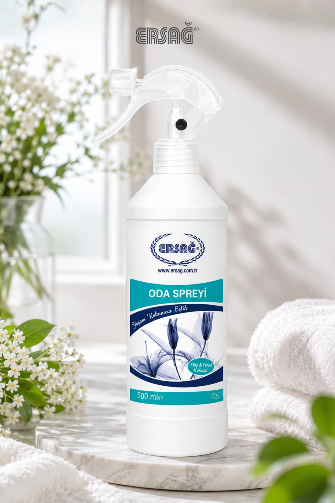 Imagine finală în limba română — ERSAĞ Spray de cameră pentru neutralizarea mirosului de țigară, 500 ml