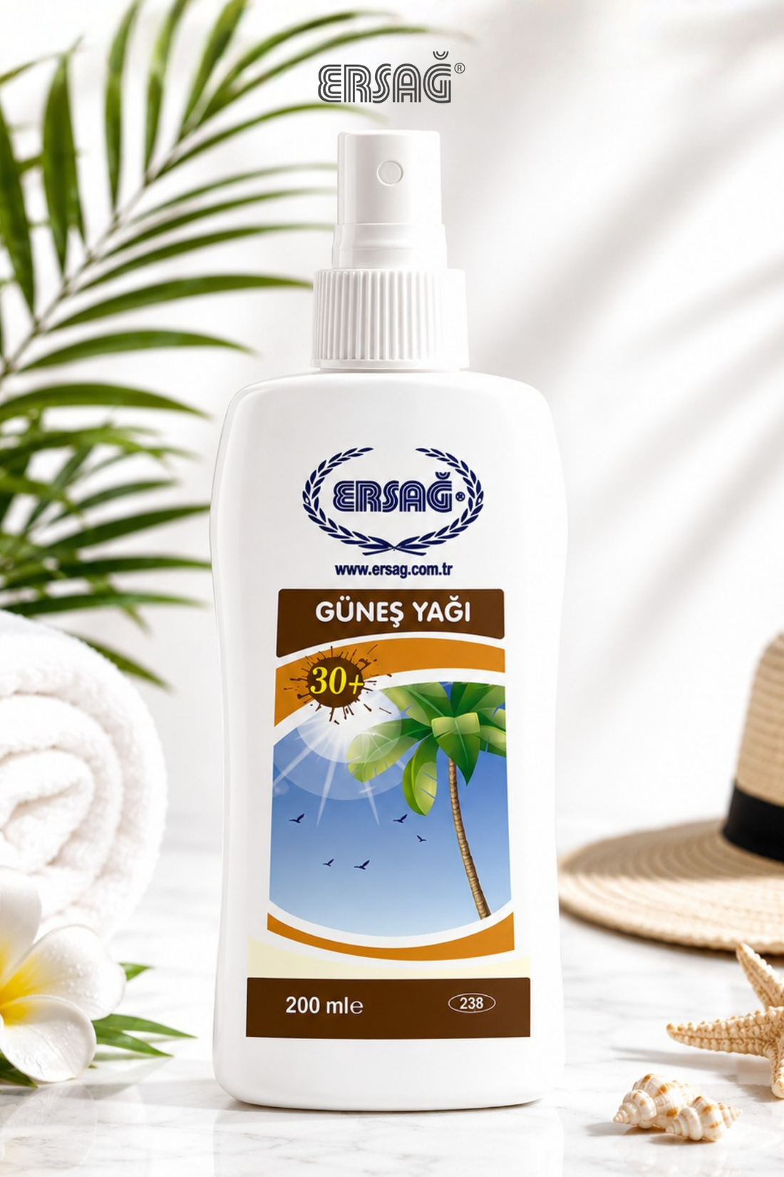 Imagine finală în limba română — ERSAĞ Ulei pentru plajă, 200 ml