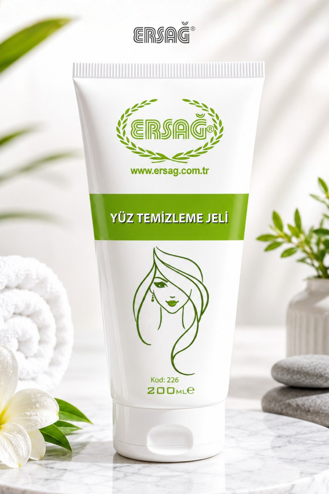 Imagine finală în limba română — Gel de Curățare Facială ERSAĞ 200 ML