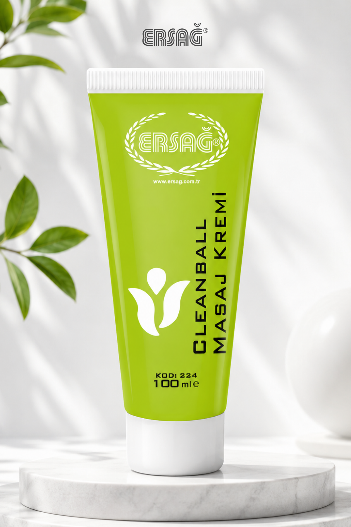 Cremă de masaj ERSAĞ cu efect de mentol 100 ML – Îngrijire corporală relaxantă