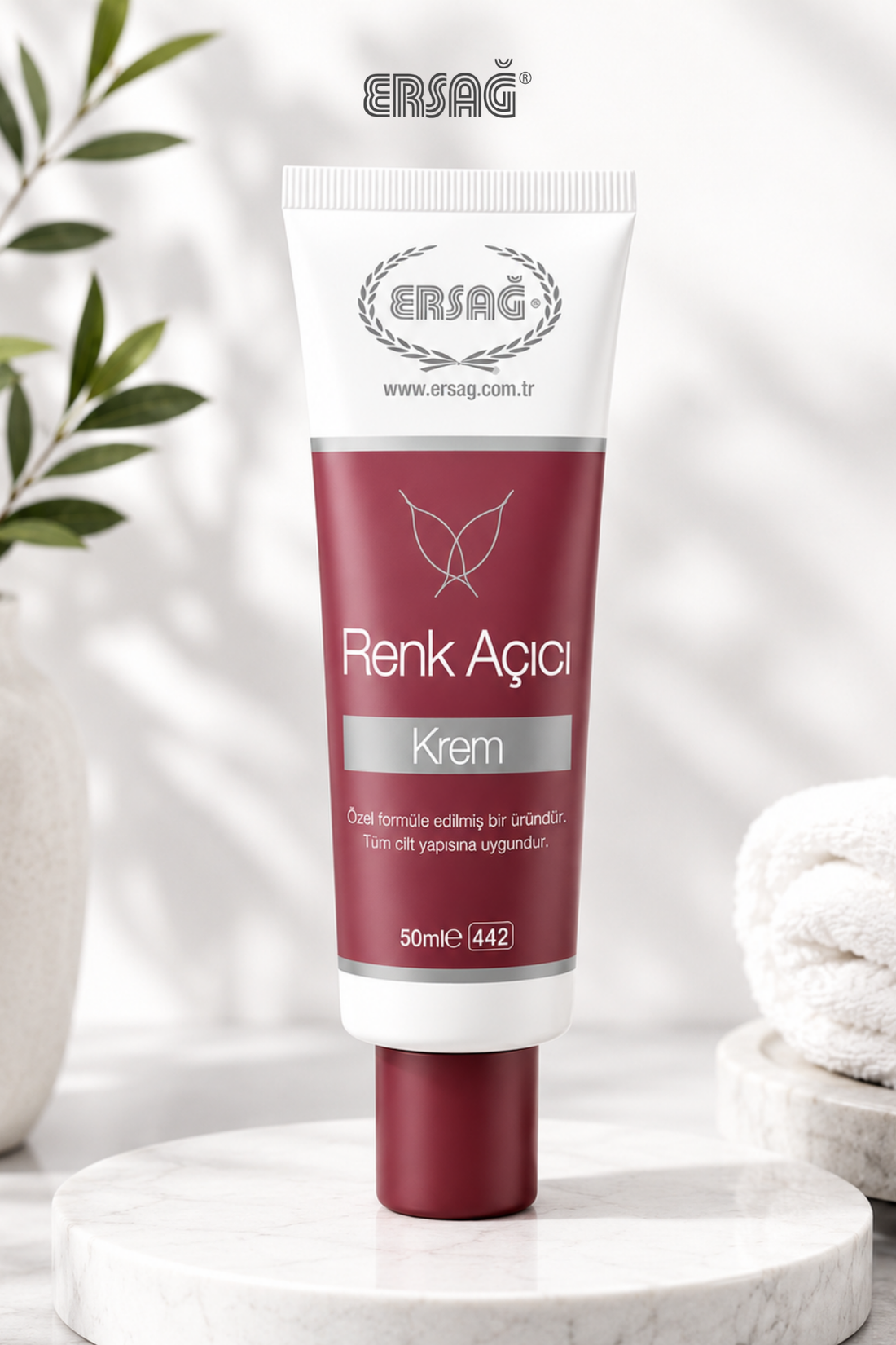 Imagine finală în limba română — ERSAĞ Cremă depigmentantă, 50 ml