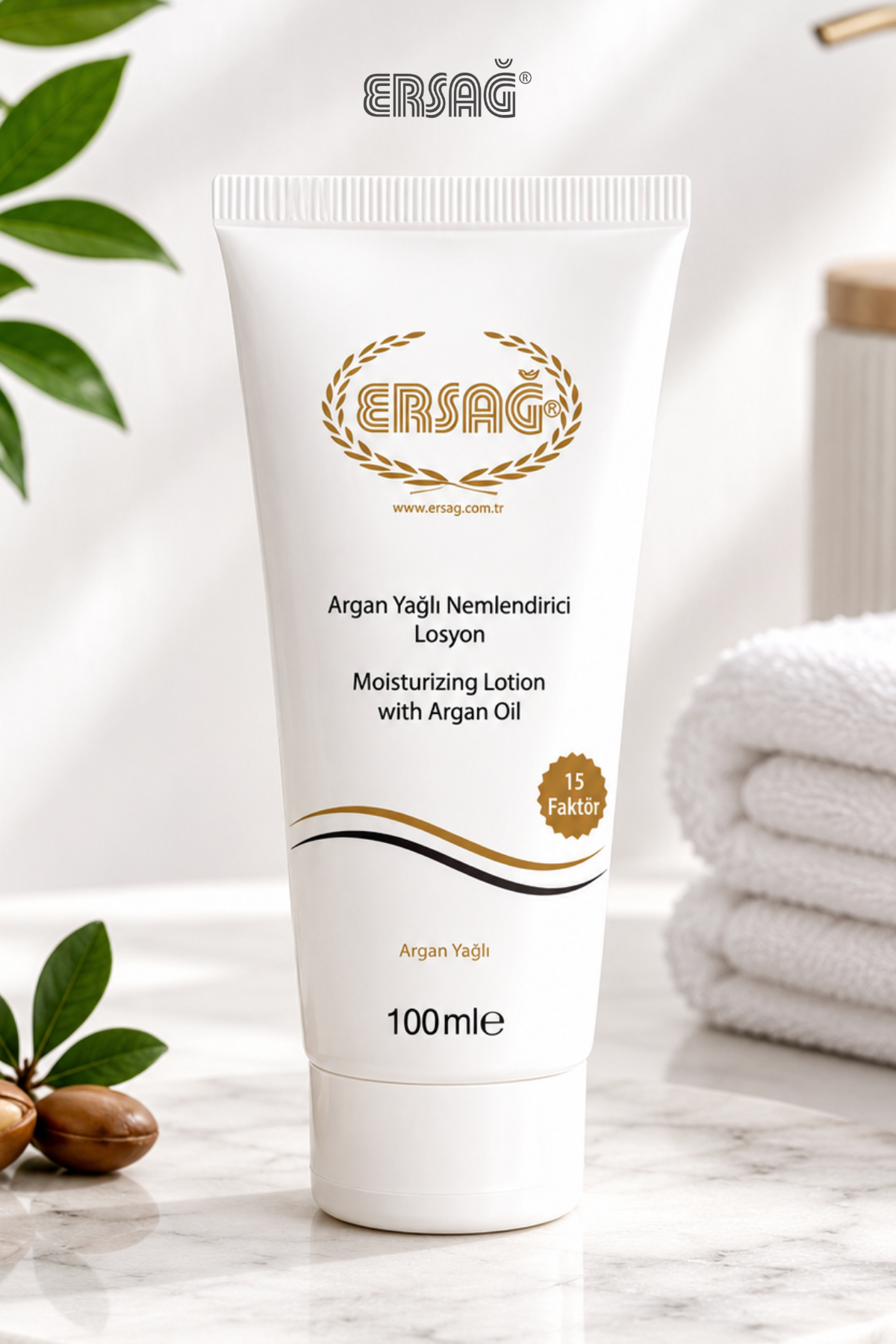 Loțiune Hidratantă cu Ulei de Argan ERSAĞ 100 ML