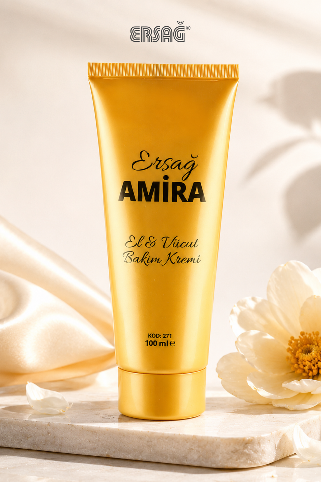 Imagine finală în limba română — ERSAĞ Amira Cremă de Îngrijire pentru Mâini și Corp 100 ML