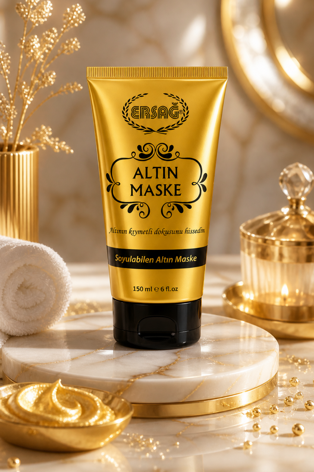 Imagine finală în limba română — Mască de aur exfoliabilă ERSAĞ 150 ML