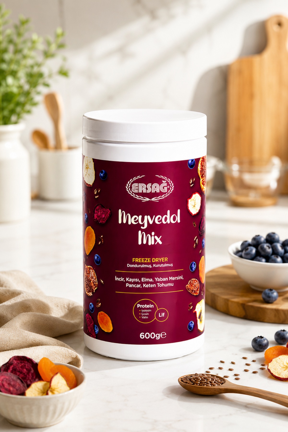 ERSAĞ Meyvedol Mix 600 GR Băutură Pudră cu Fructe