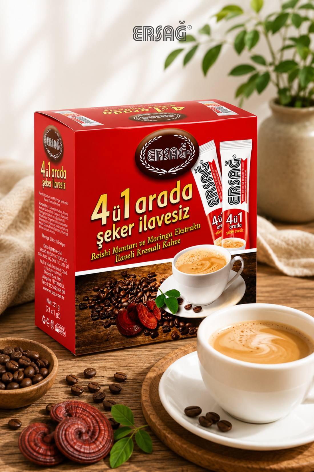 Imagine finală în limba română — ERSAĞ Cafea 4 în 1