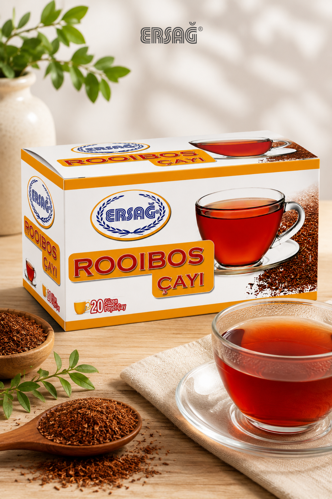 Imagine finală în limba română — Ceai ERSAĞ Rooibos 20 Plicuri Filtrante 30 Gr